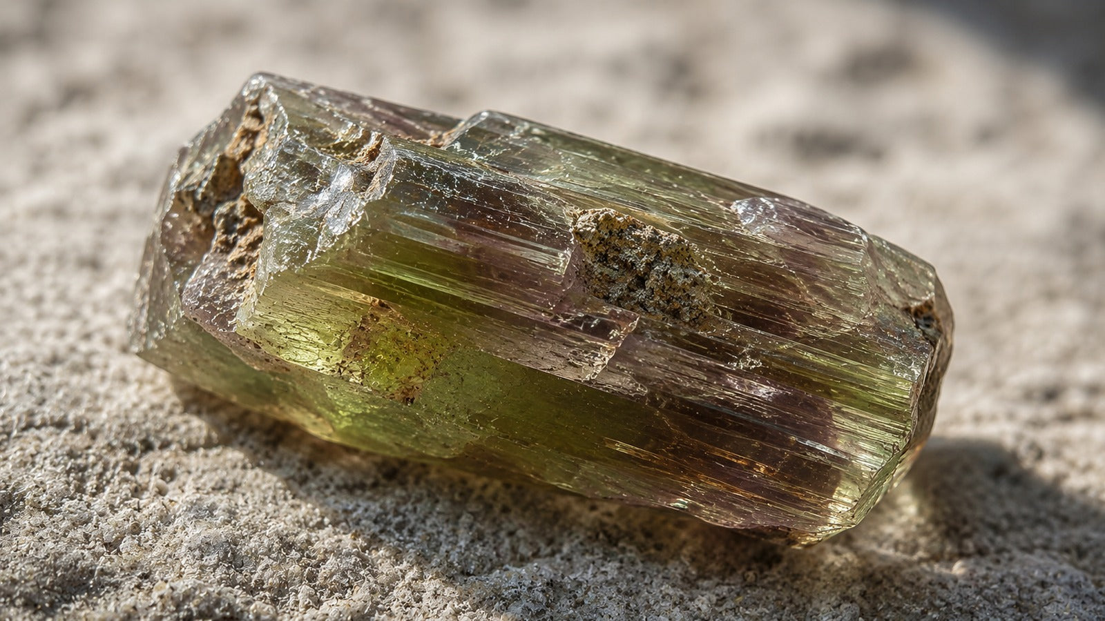 Raw zultanite stone with champagne, peach, amber, and soft color-shift tones