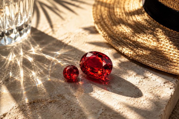 July birthstone jewelry styled for an L&H Atelier Journal guide