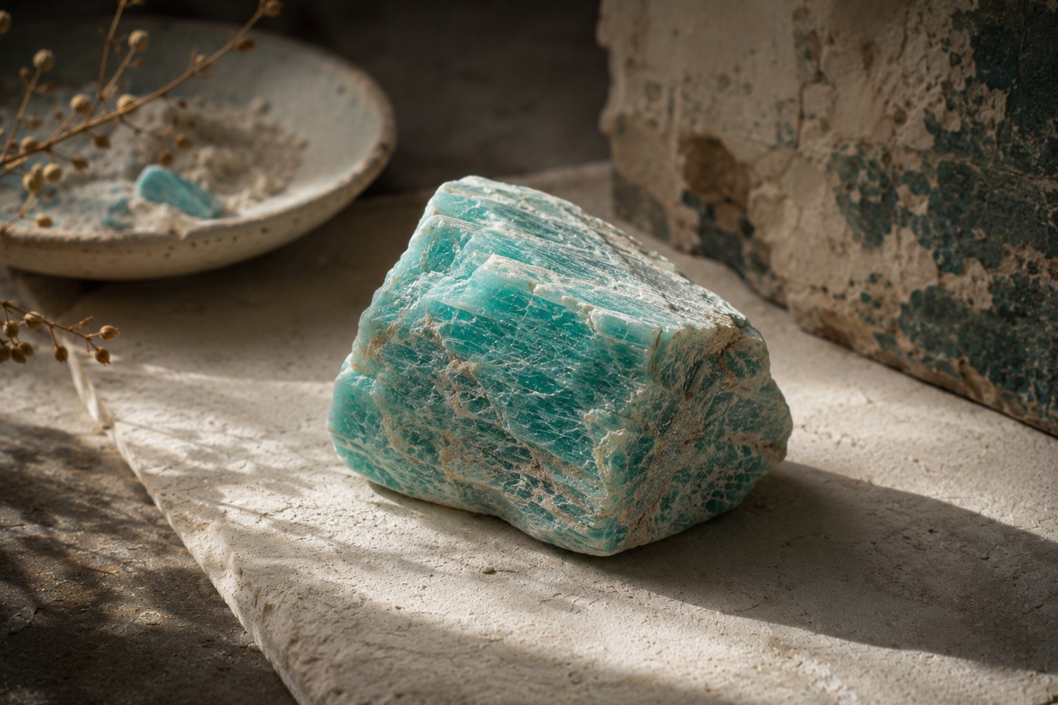 Amazonite stone image for the L&H Atelier Stone Library jewelry guide