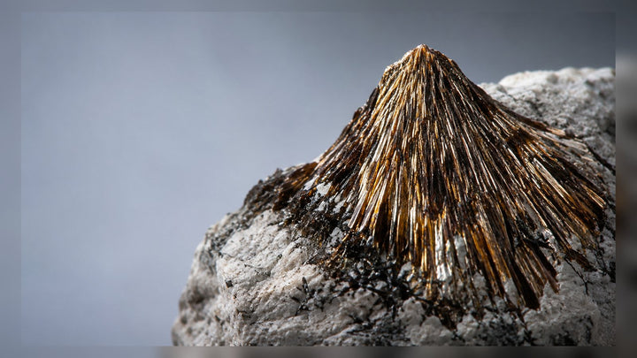 Astrophyllite raw stone editorial image for the L&H Atelier Stone Library