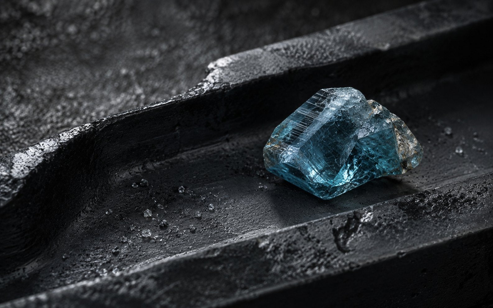 Blue Zircon stone image for the L&H Atelier Stone Library jewelry guide