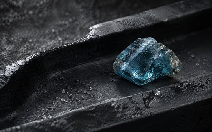 Blue Zircon stone image for the L&H Atelier Stone Library jewelry guide