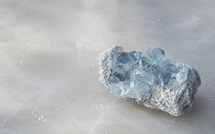 Celestite stone image for the L&H Atelier Stone Library jewelry guide