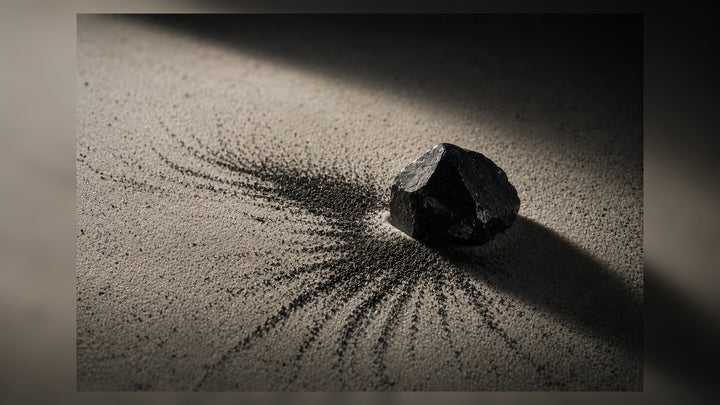 Chromite raw stone editorial image for the L&H Atelier Stone Library