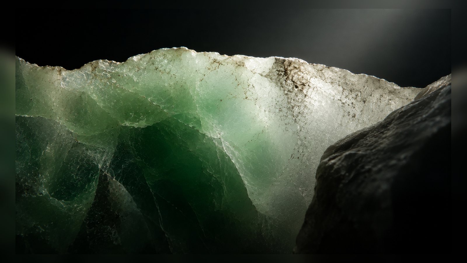 Efes Jade raw stone editorial image for the L&H Atelier Stone Library