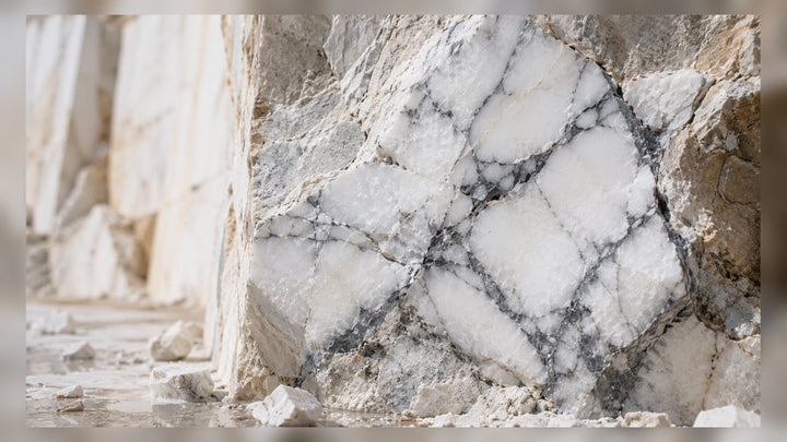 Magnesite raw stone editorial image for the L&H Atelier Stone Library