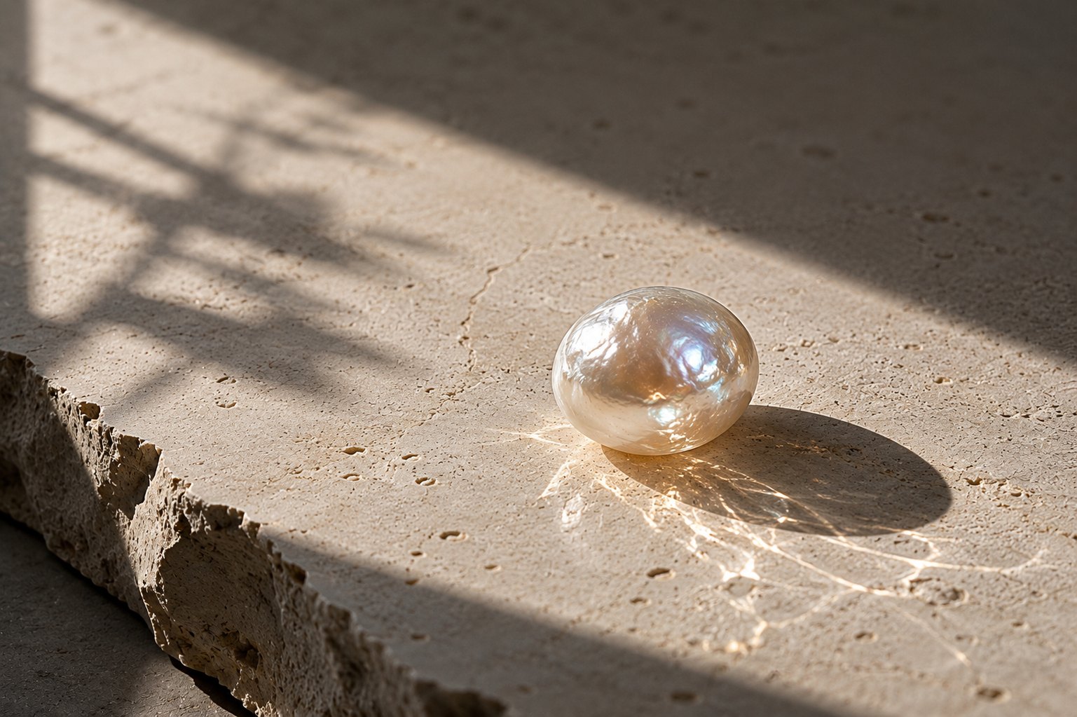 Pearl stone image for the L&H Atelier Stone Library jewelry guide