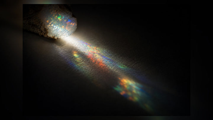 Raw Opal raw stone editorial image for the L&H Atelier Stone Library