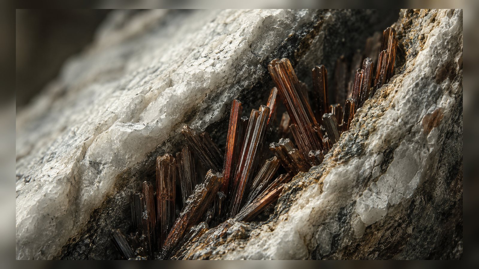 Rutile raw stone editorial image for the L&H Atelier Stone Library