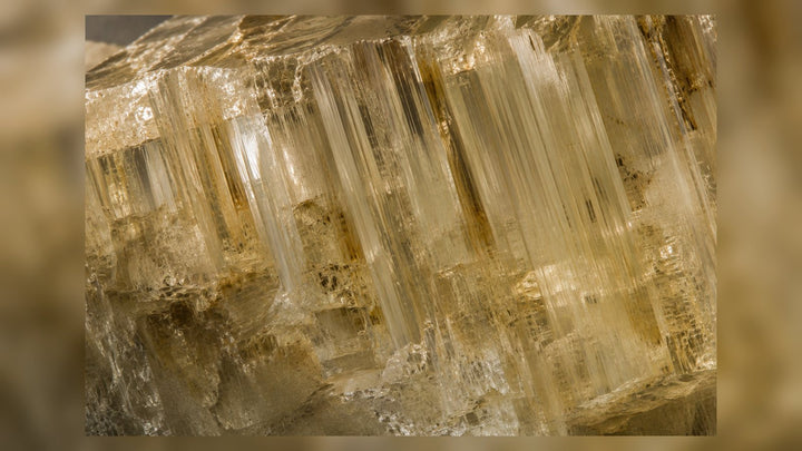 Scapolite raw stone editorial image for the L&H Atelier Stone Library