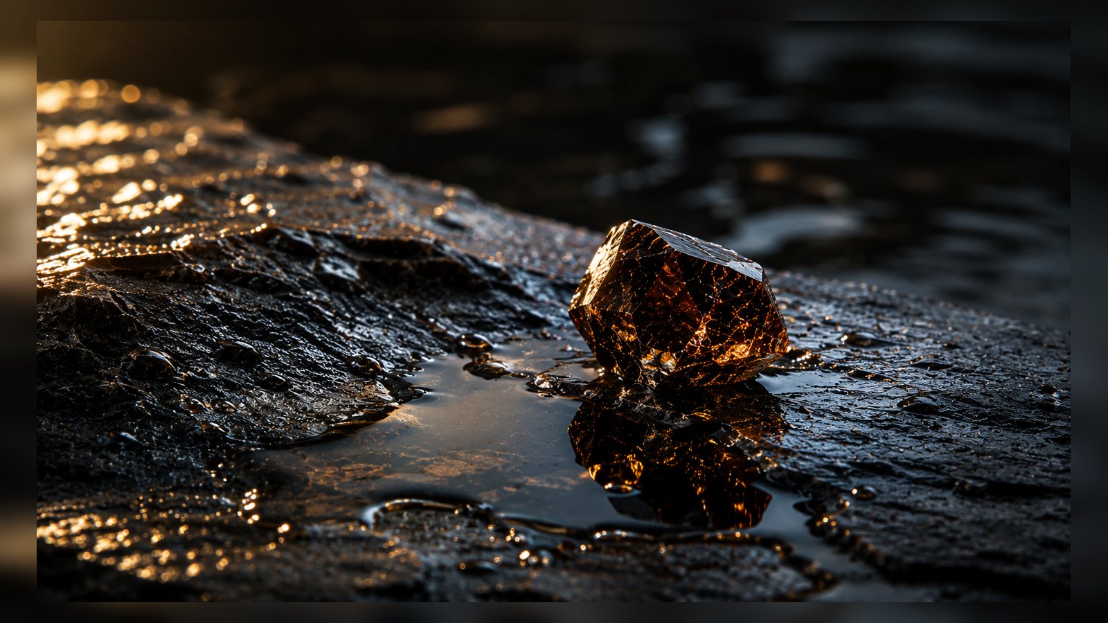Sphalerite raw stone editorial image for the L&H Atelier Stone Library